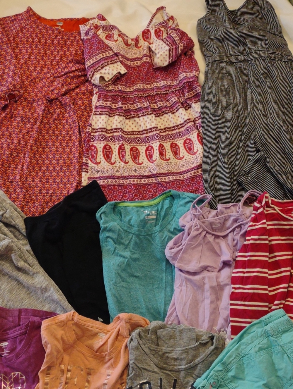 Girls Clothing Bundle - Dresses, Tops, Bottoms, Jumper - Size 8 | 12 Pcs.